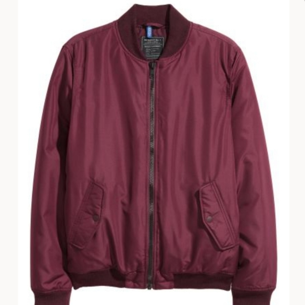 Divided bomber jacket with zipper & pockets-sz.12